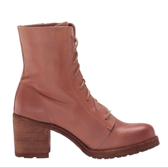 Frye Karen Rose Leather Combat LaceUp Ankle Boots - Picture 3 of 16